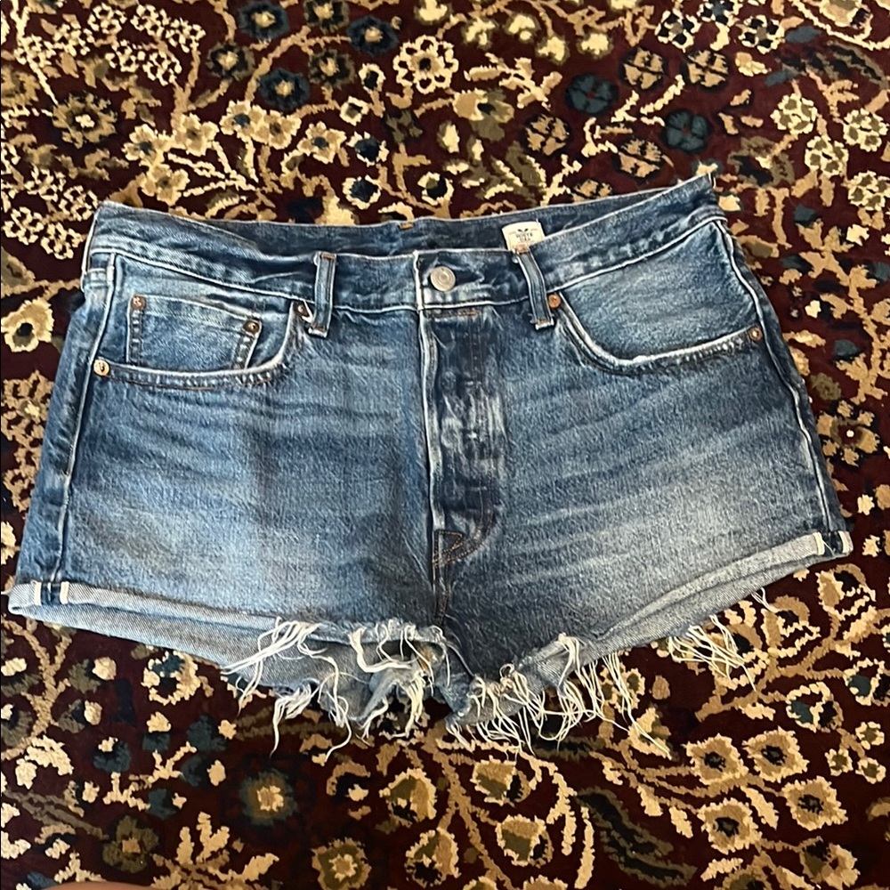 Levi's Blue Jean Shorts Distressed Cut-Off Style